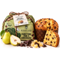 Borsari panettone vánoční bábovka s hruškou a čokoládou 500g