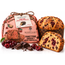Borsari panettone višně amarena a čokoláda vánoční bábovka 500g