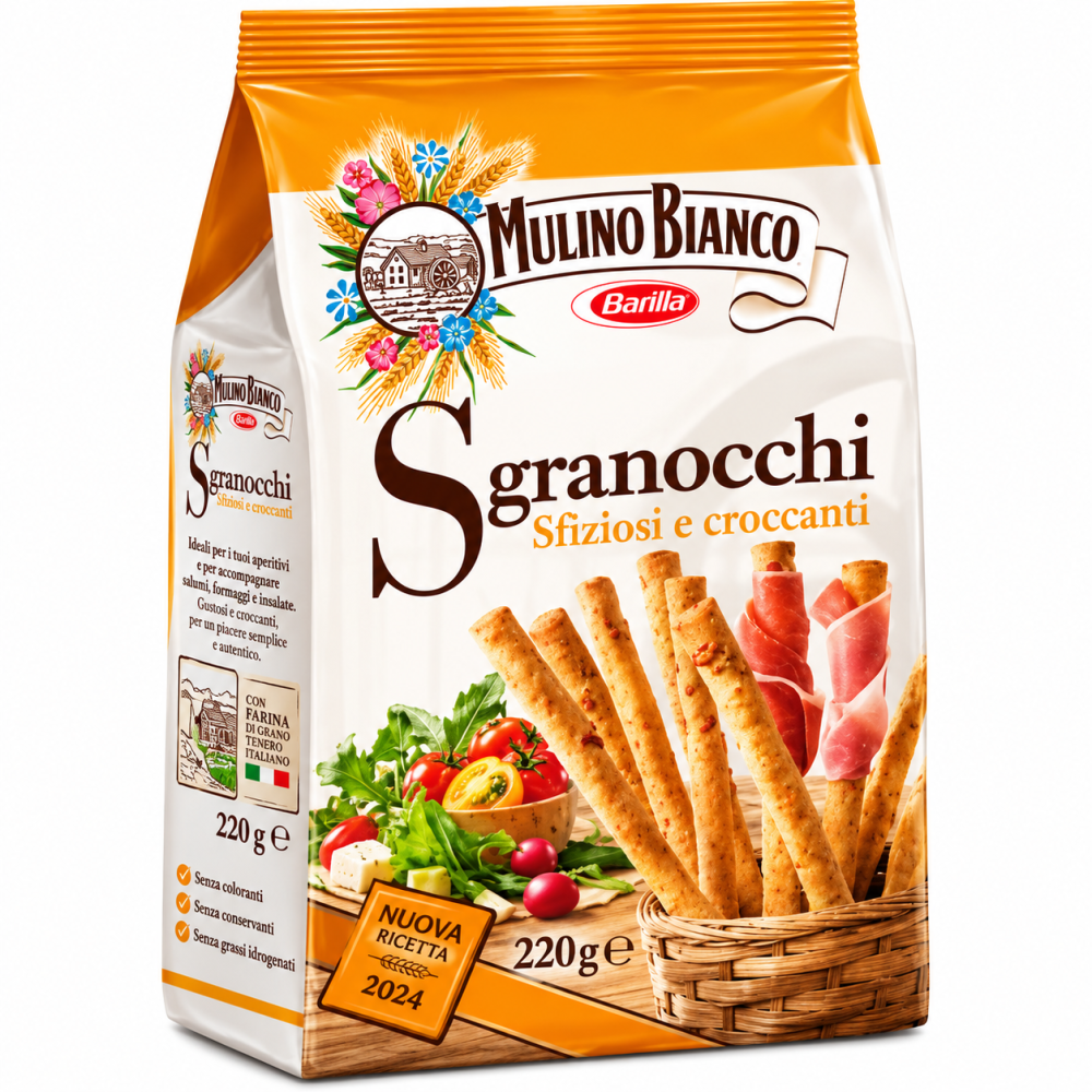 Mulino bianco slané tyčinky sgranocchi 220g
