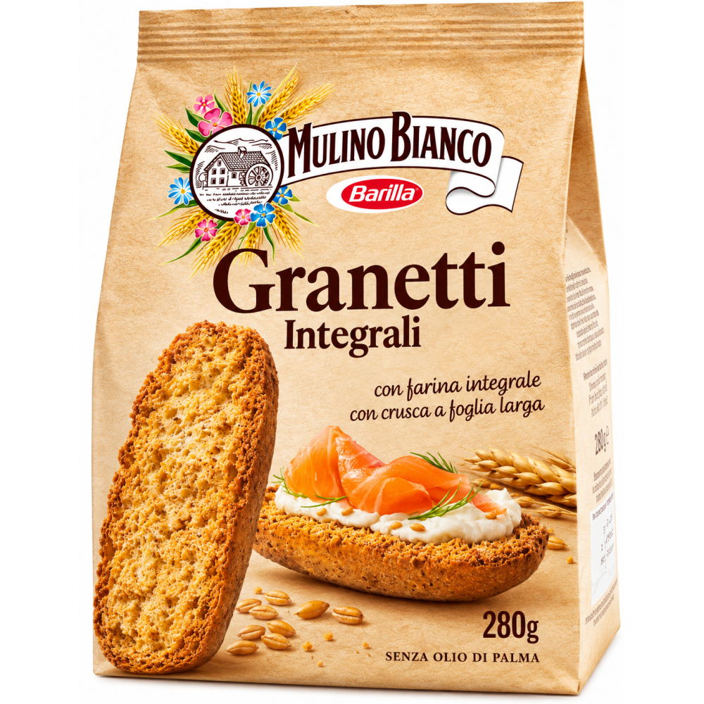 Mulino bianco granetti pečivo celozrnné 280g