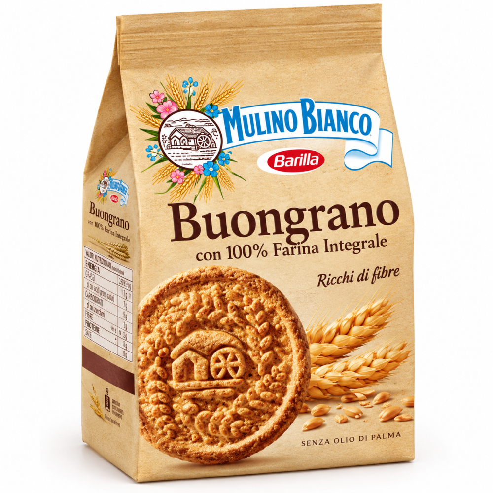 Mulino Bianco Buongrano celozrnné sušenky 350g