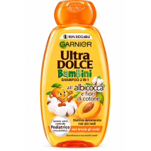 Garnier ultra dolce dětský šampon 2 v 1 meruňka a bavlna 250ml