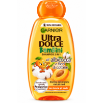 Garnier ultra dolce dětský šampon 2 v 1 meruňka a bavlna 250ml