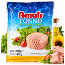 Amati tuňák ve slunečnicovém oleji 1kg
