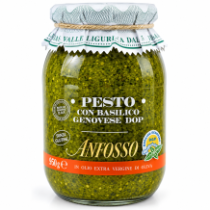 Anfosso pesto con basilico genovese D.O.P. bazalkové pesto bez česneku 950 g