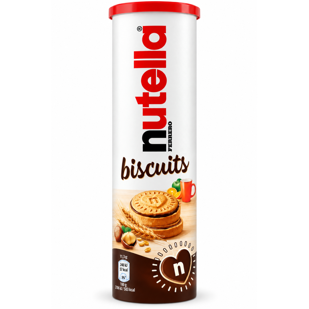 Ferrero Nutella biscuits sušenky s nutellou v uzaviratelné tubě 166g