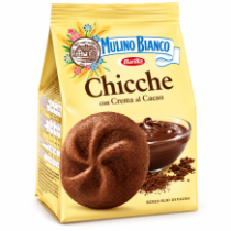 Mulino bianco chicche čokoládové sušenky plněné čokoládovým krémem 200g