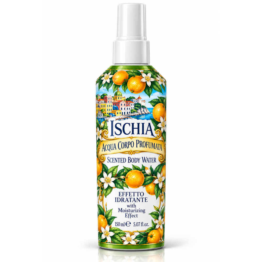 Rudy ischia hydratační vonná tělová mlha bergamot a taifská růže 150ml