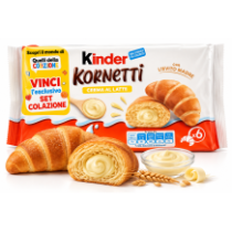Ferrero kinder kornetti crema al latte s náplní mléčného krému 6 ks 270g