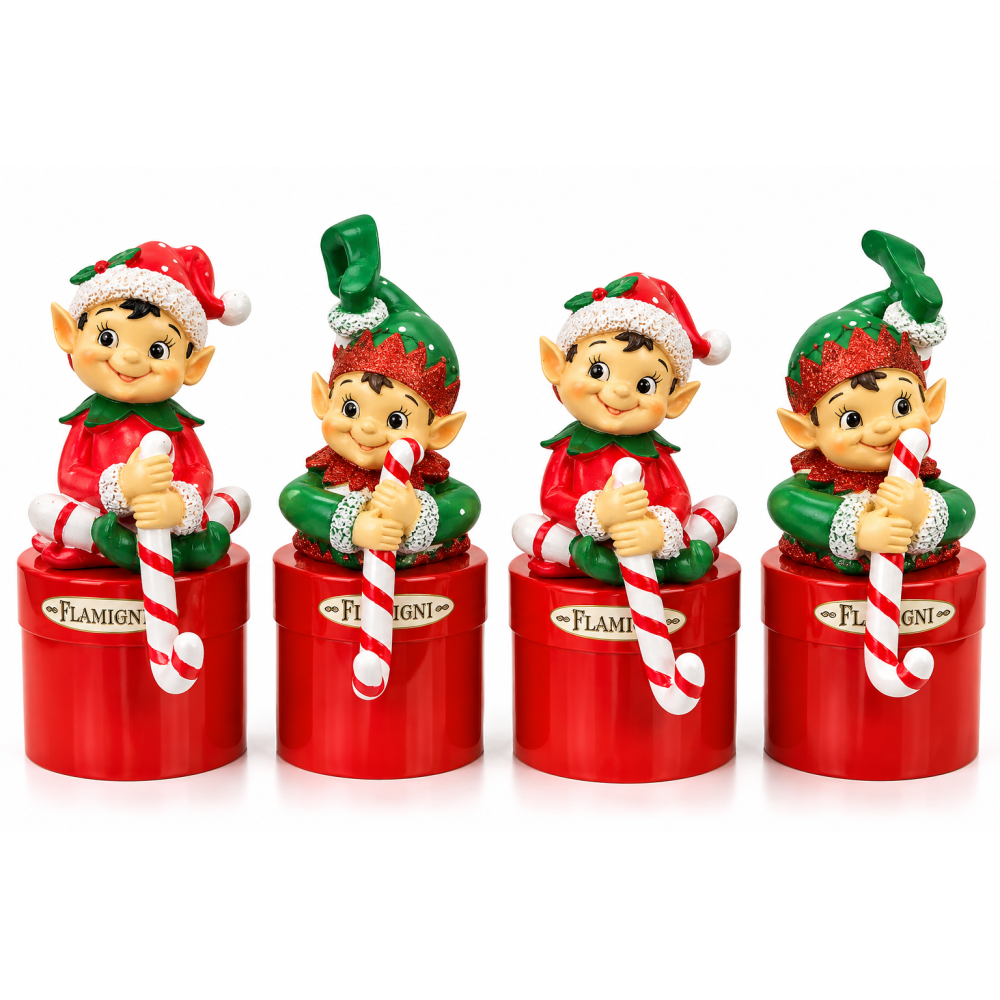 Flamigni Vánoční elf s mini cookies s trojitou čokoládou 100 g