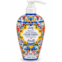 Rudy le maioliche amalfi peony sprchový gel vůně pobřeží amalfi 700 ml
