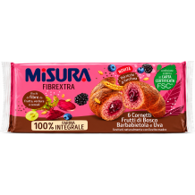 Misura fibrextra celozrnné croissanty s lesním ovocem a řepou 308g