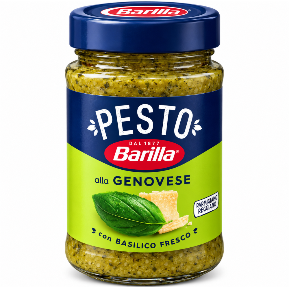 Barilla pesto alla genovese bazalkové pesto bez česneku 190g
