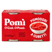 Pomí rajčata oloupaná krájená na kostky 2x400g