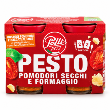 Polli pesto ze sušených rajčat,bazalky a sýrů dvoubalení 2x90g