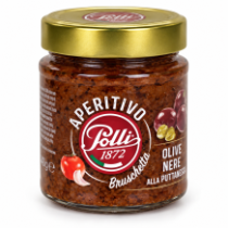 Polli aperitivo puttanesca pomazánka na bruschettu z černých oliv 140g