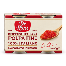 De rica polpa fine jemná rajčata krájená bez slupky 800g