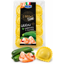 Brema i primissimi girasoli čerstvé plněné těstoviny krevetami a cuketou 250g