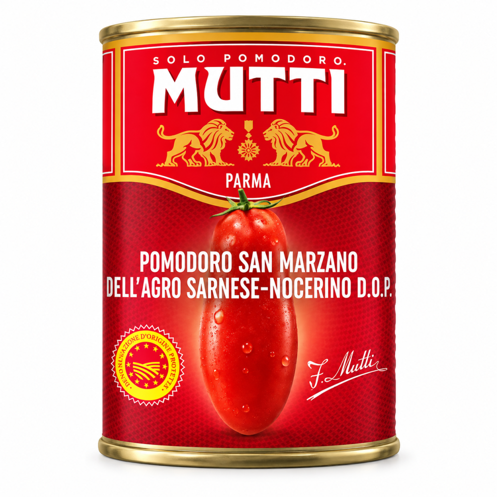 Mutti rajčata san marzano rajčata loupaná dop 400g