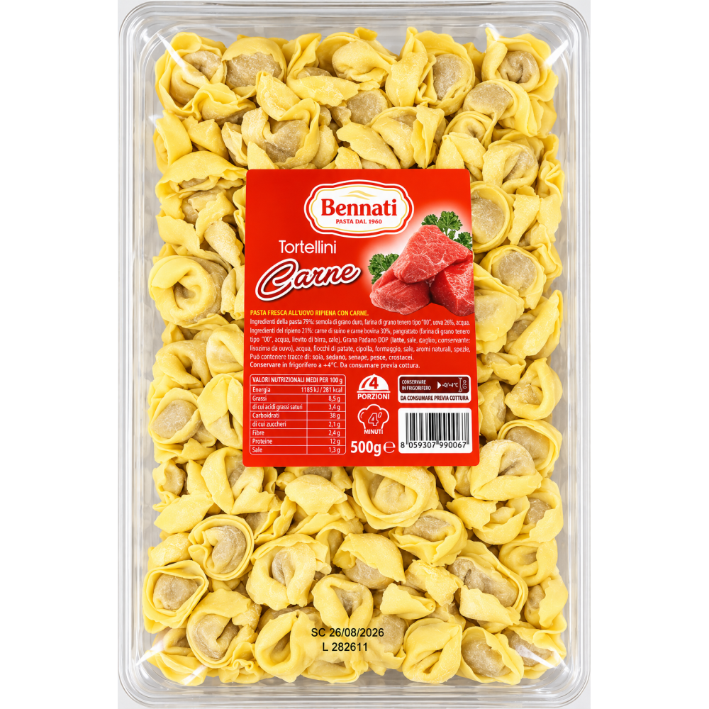 Bennati tortellini čerstvé plněné těstoviny s masem 500g