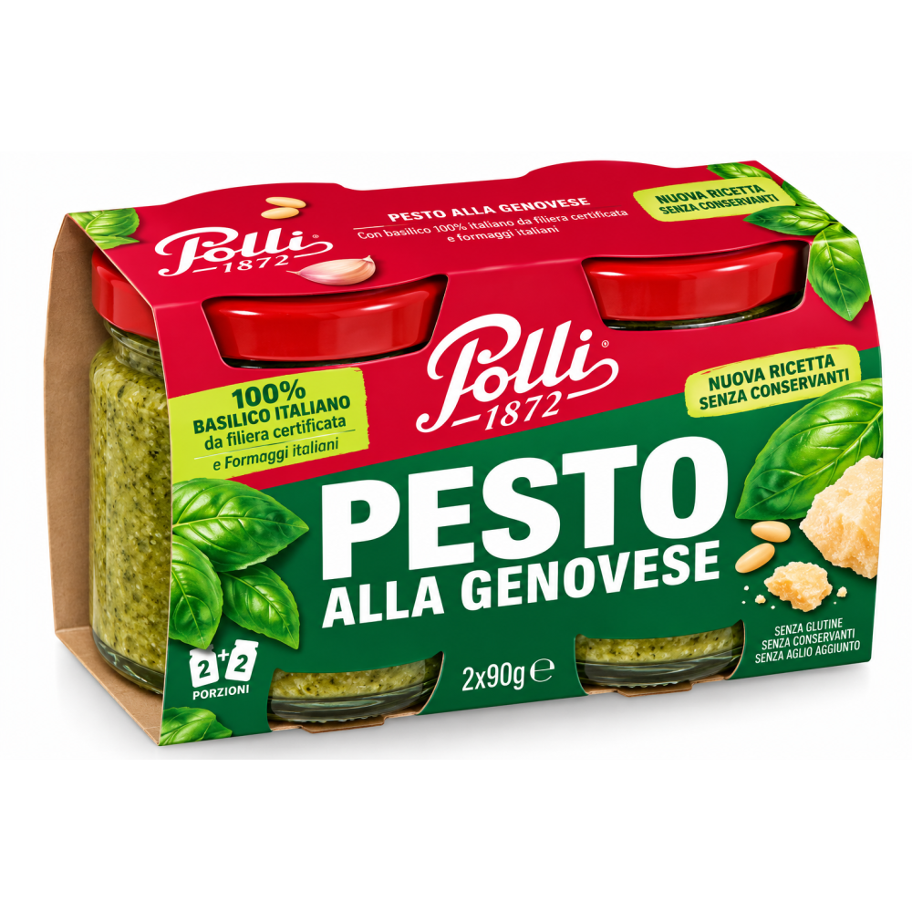 Polli pesto alla genovese bazalkové dvoubalení 2x90g