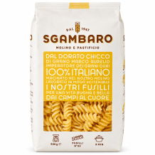 Sgambaro sušené bezvaječné těstoviny fusilli traf.al bronzo 500g