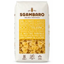 Sgambaro sušené bezvaječné těstoviny farfalle traf.al bronzo  500g