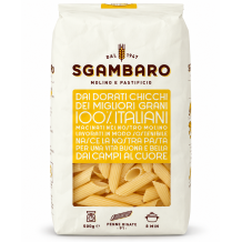 Sgambaro sušené bezvaječné těstoviny penne rigate traf.al bronzo 500g