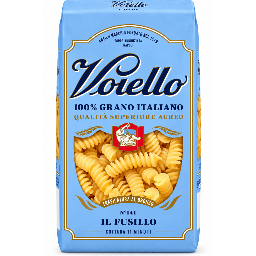 Voiello fusilli trafilata al bronzo sušené bezvaječné těstoviny 500g