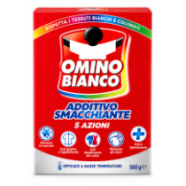 Omino bianco additivo smacchiante 5 azioni práškový odstraňovač skvrn 500 g