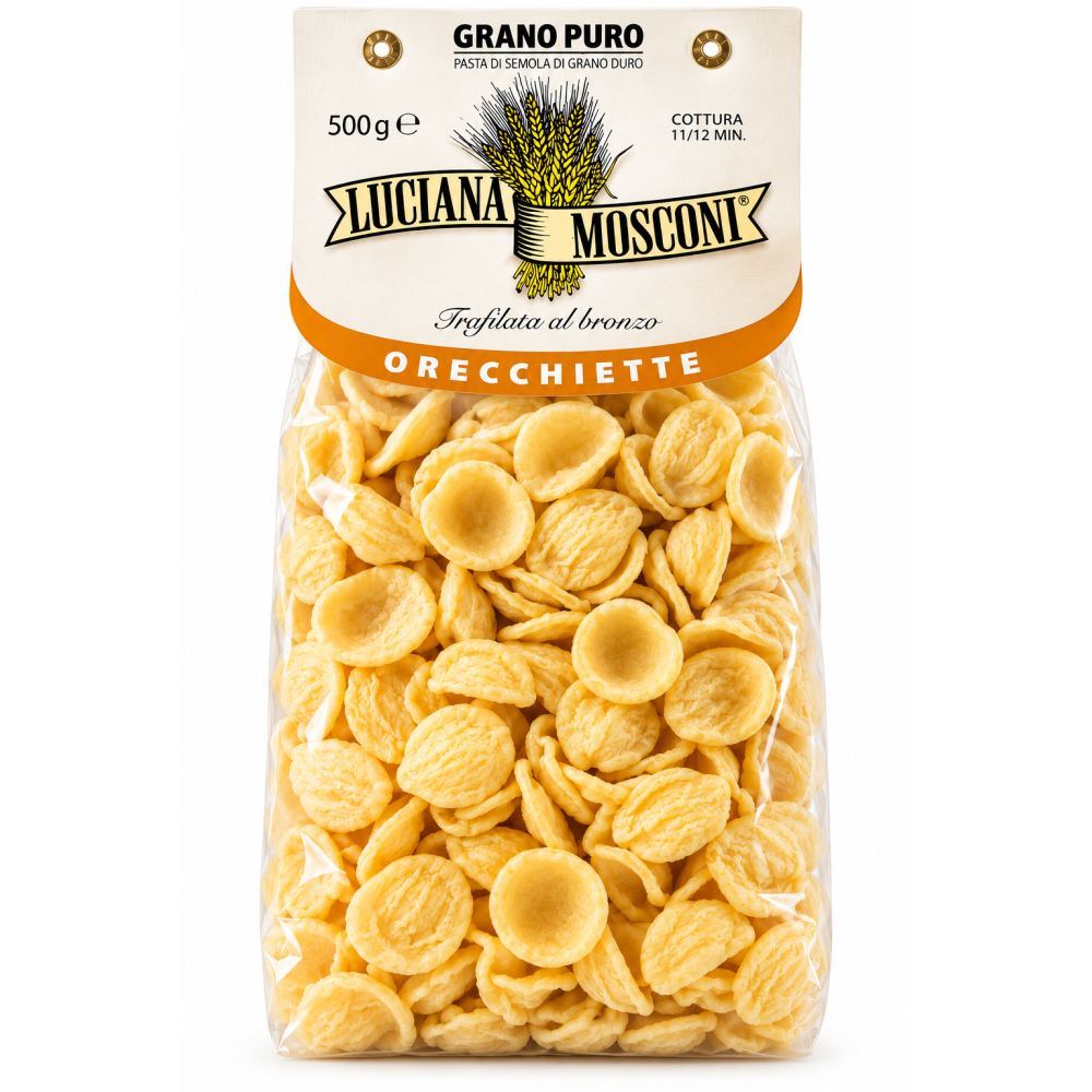 Luciana Mosconi orecchiette sušené bezvaječné těstoviny traf.al bronzo 500g