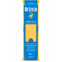 De cecco spaghetti n.12 sušené bezvaječné těstoviny traf.al bronzo 500 g
