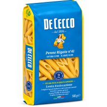 De cecco penne rigate n.41 sušené bezvaječné těstoviny traf.al bronzo 500g