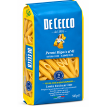 De cecco penne rigate n.41 sušené bezvaječné těstoviny traf.al bronzo 500g
