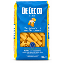 De cecco tortiglioni n.23 sušené bezvaječné těstoviny traf.al bronzo 500g