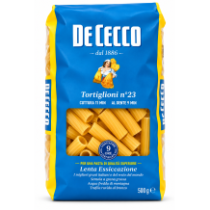 De cecco tortiglioni n.23 sušené bezvaječné těstoviny traf.al bronzo 500g