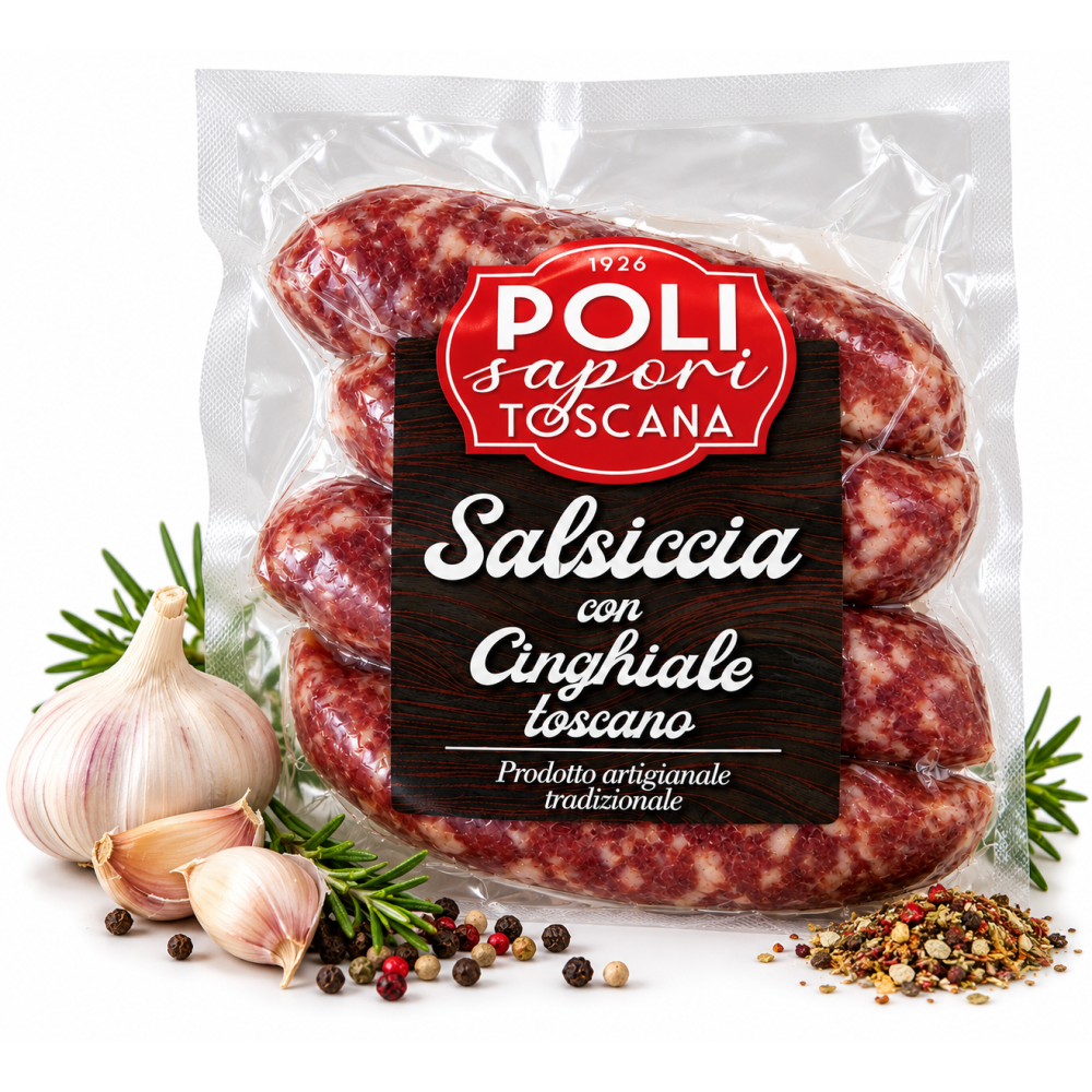 Poli sapori toscana kančí klobásky 200g
