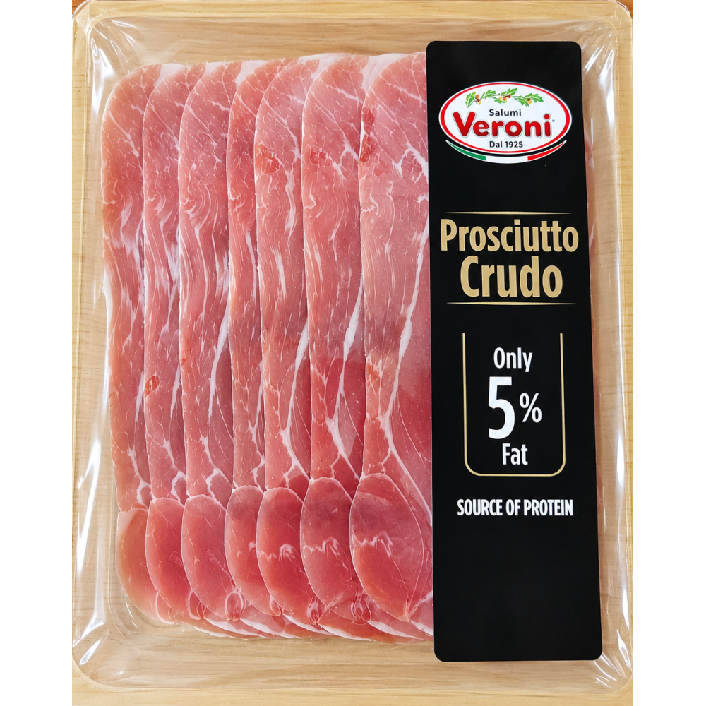 Veroni prosciutto crudo sušená vepřová šunka s 5% tuku 90g