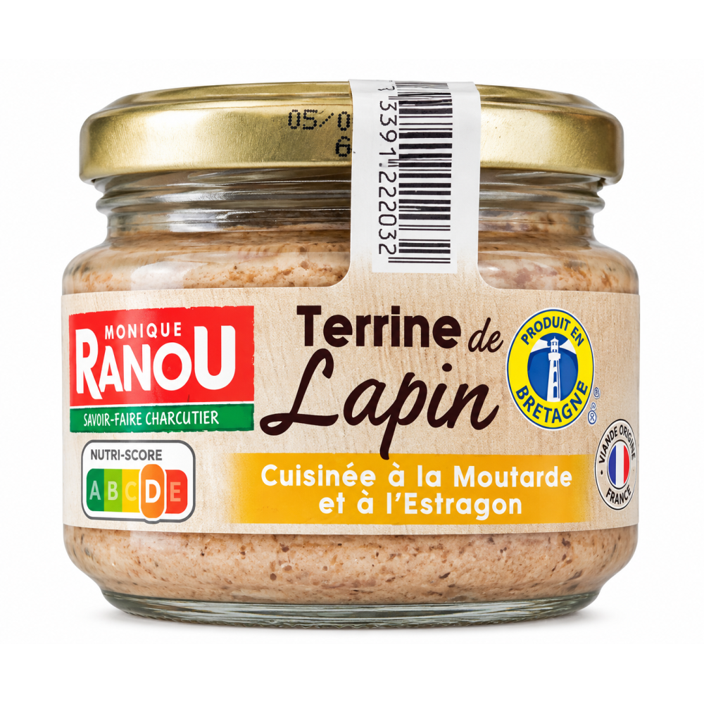 Monique ranou terrine de lapin francouzská králičí terina 180g