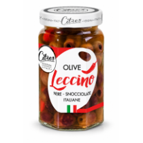 Citres černé olivy leccino bez pecek pikantní 290g