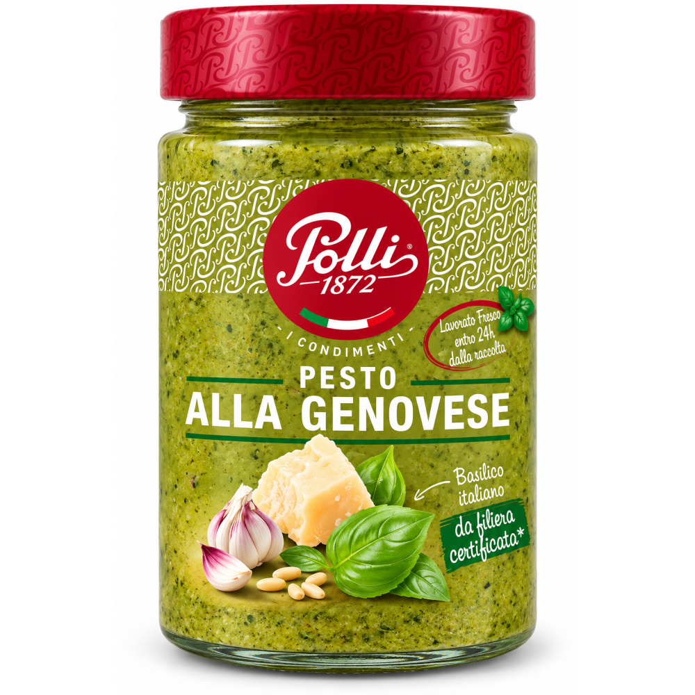 Polli pesto alla genovese bazalkové pesto s česnekem 190g