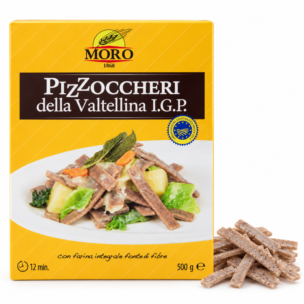 Moro pizzoccheri della valtellina i.g.p.sušené pohankové těstoviny 500g