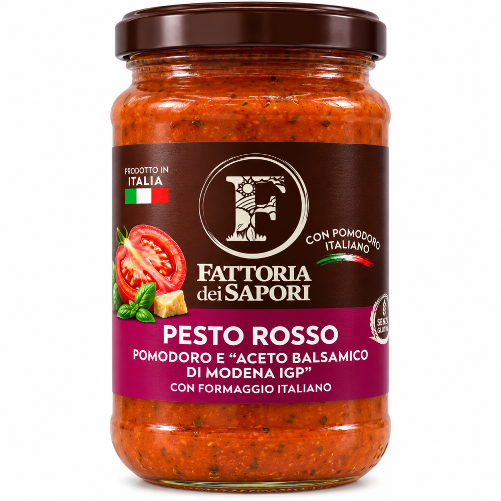 Fattoria dei sapori pesto rajčatové s aceto balsamico di modena igp 180g
