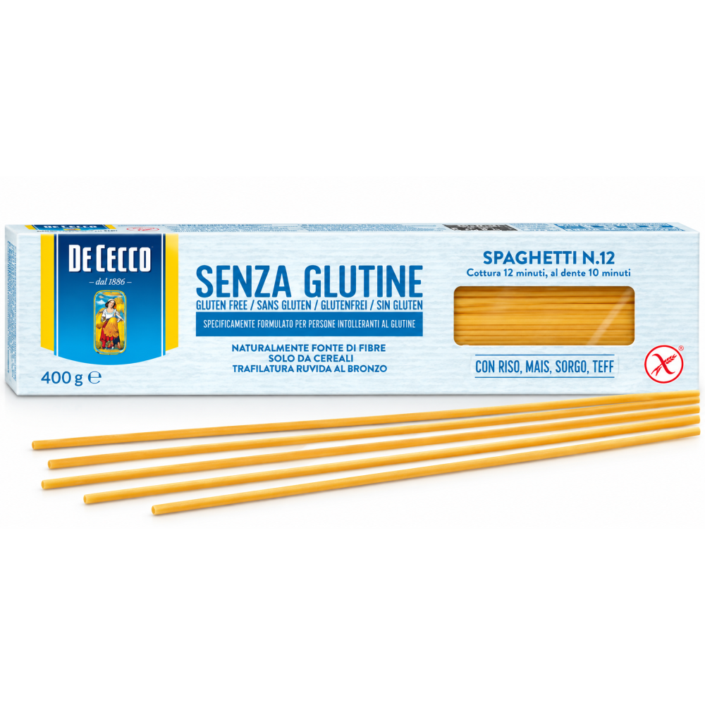 De cecco spaghetti n.12 bezlepkové těstoviny  400g