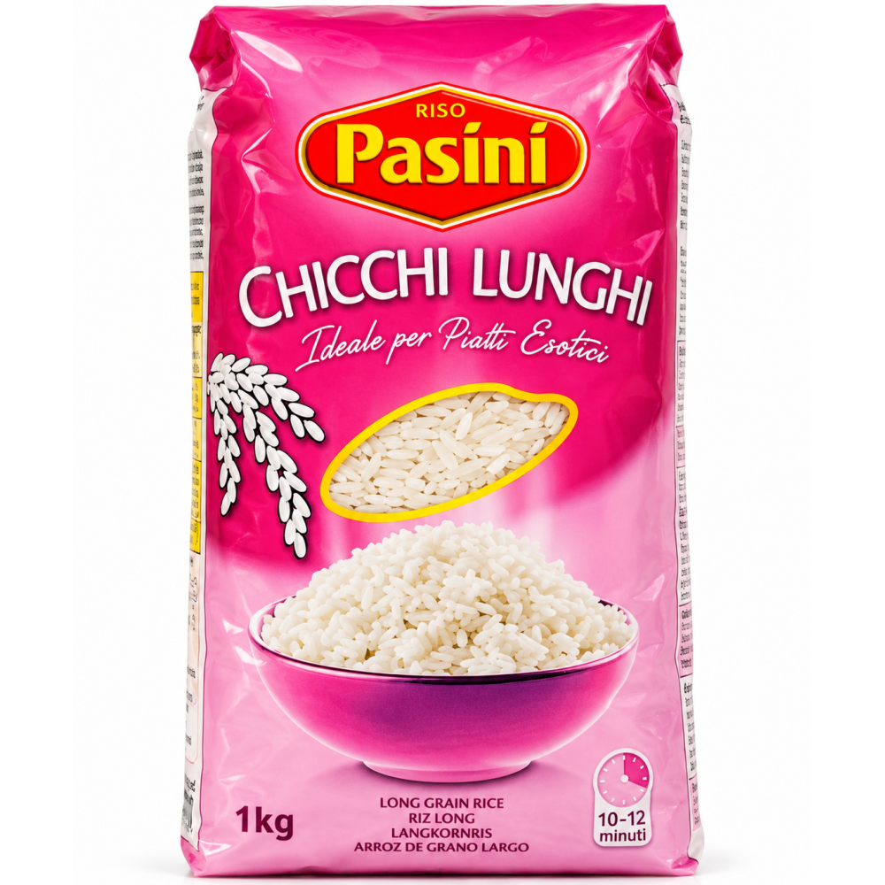 Pasini dlouhozrnná rýže chicchi lunghi 1kg