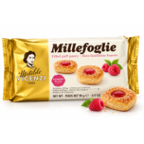 Matilde vincenzi millefoglie listové sušenky s malinovou náplní 90g