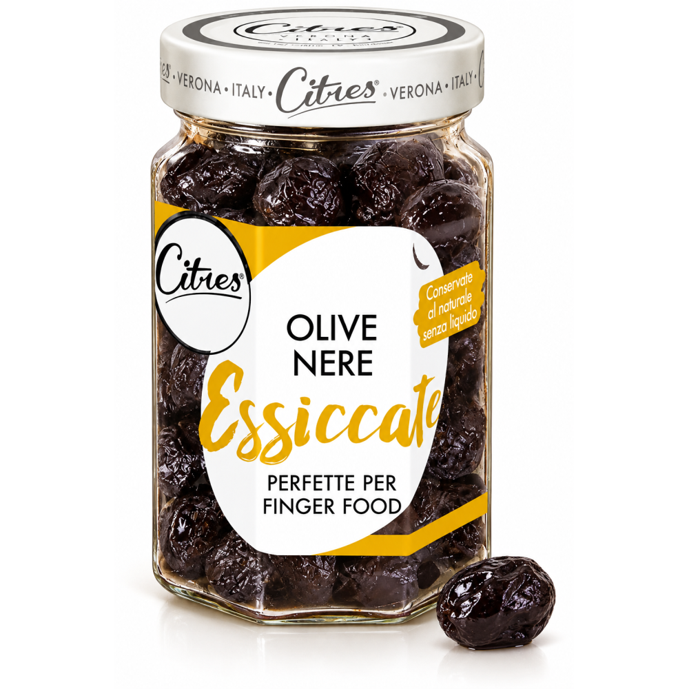 Citres olive nere essiccate černé sušené olivy na slunci s peckou 290g