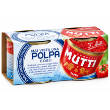 Mutti polpa krájená rajčata 2x 210g