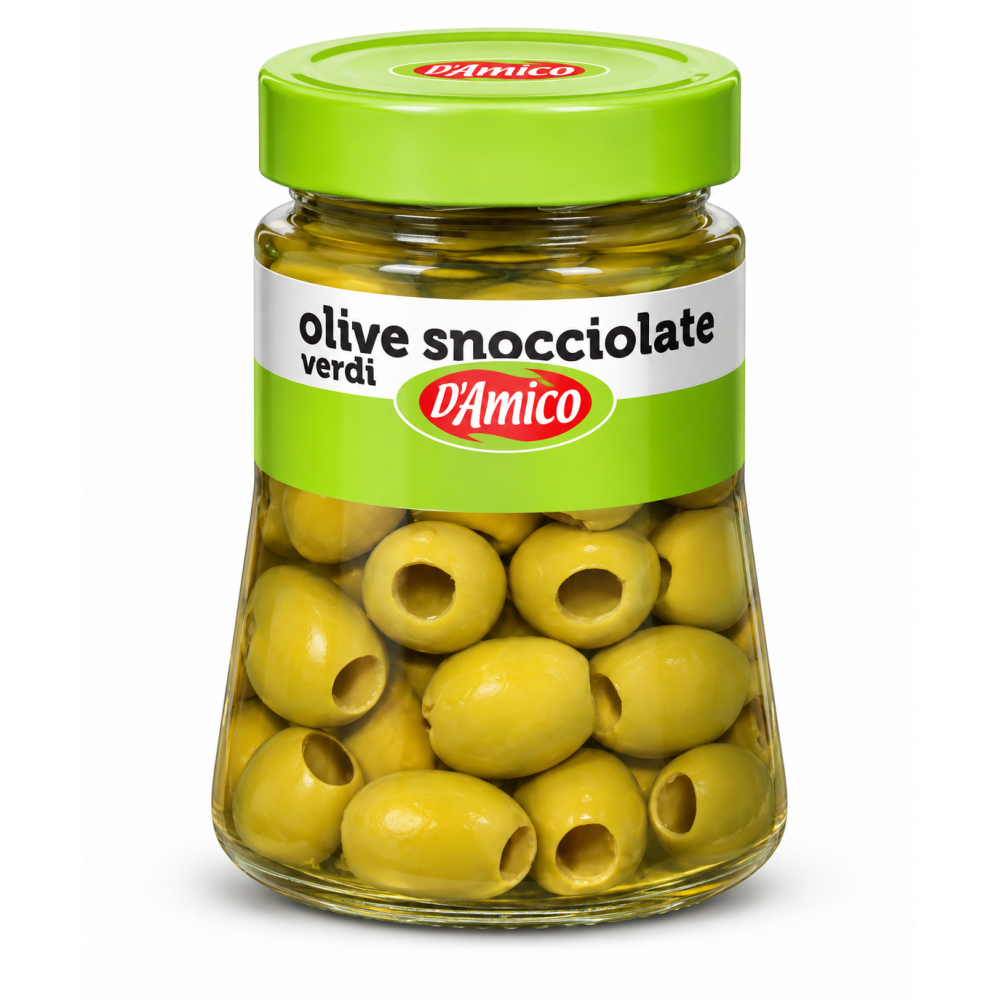 D´amico olivy zelené bez pecky ve slaném nálevu 290g