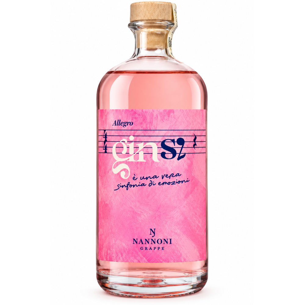 Nannoni Sí rosa suchý gin 42 % vol. 0,7l